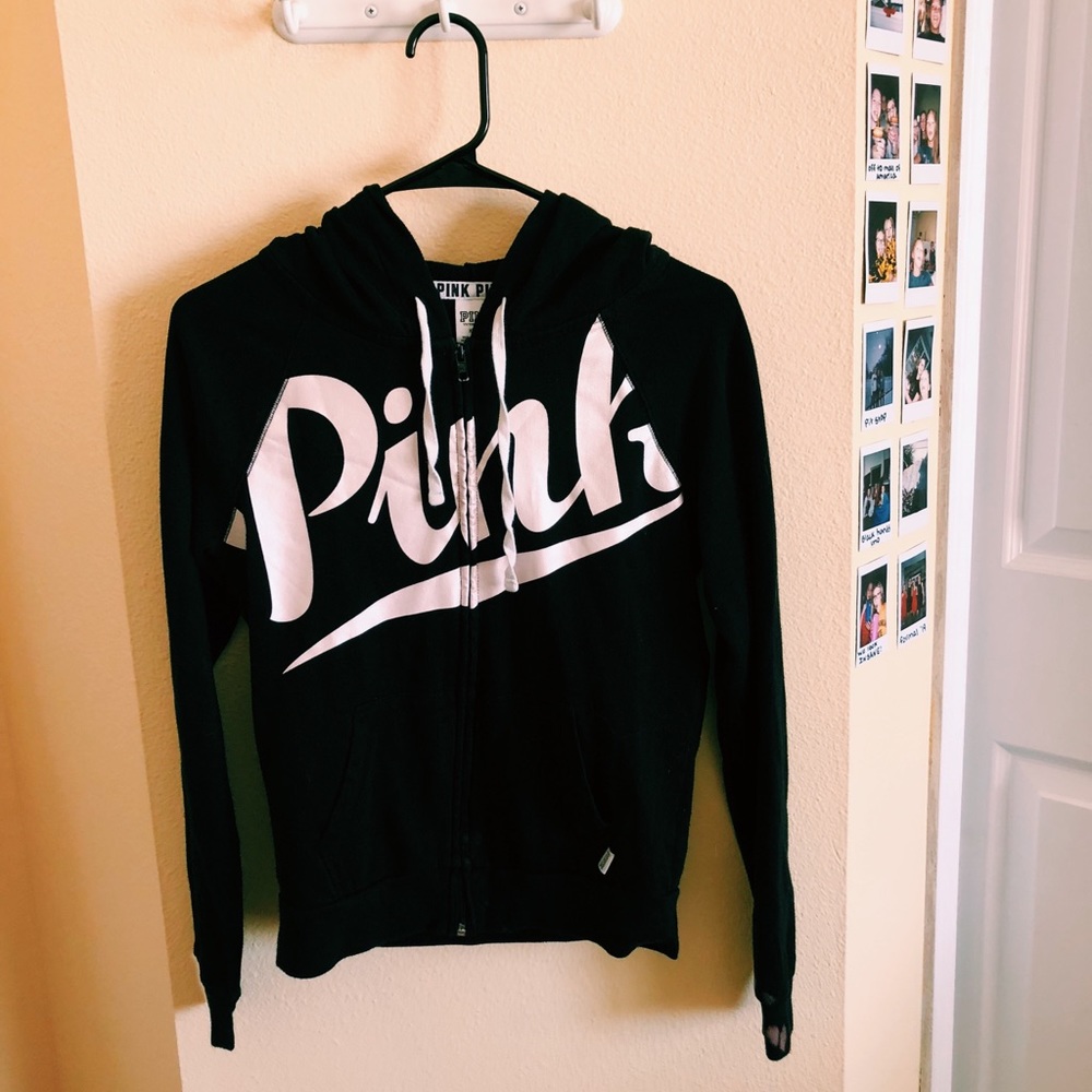 PINK zip up sweatshirt